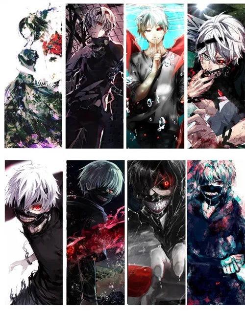 anime waterproof cool tokyo ghoul pvc translucent bookmark