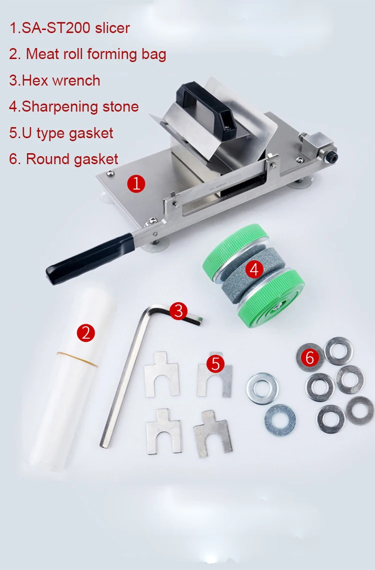 Слайсер для замороженного мяса из нержавеющей стали ручной слайсер бытовая