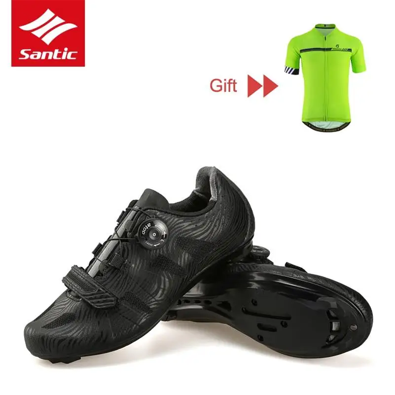 

Santic Road Cycling Shoes Men Pro Racing Team Shoes Breathable Athletic 2018 Bicycle Lock Shoes Zapatillas Ciclismo Bicicleta