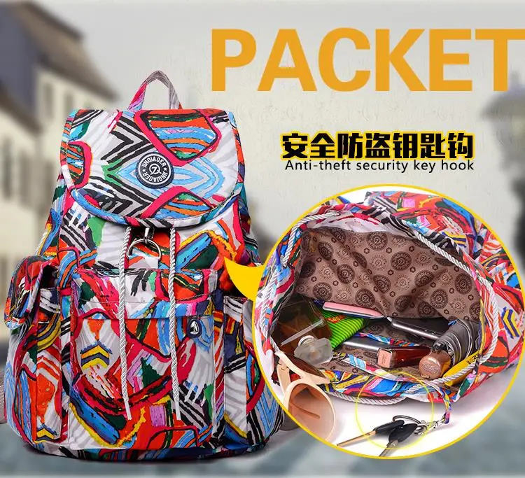 Женский рюкзак, модные рюкзаки для девочек-подростков, водонепроницаемый нейлоновый рюкзак, школьные сумки, mochila sac a dos