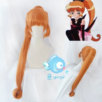 

Kaitou Saint Tail Cosplay WiOrange Straight Meimi Haneoka Long Ponytails Mysterious Thief Saint Tail Synthetic Hair Bangs