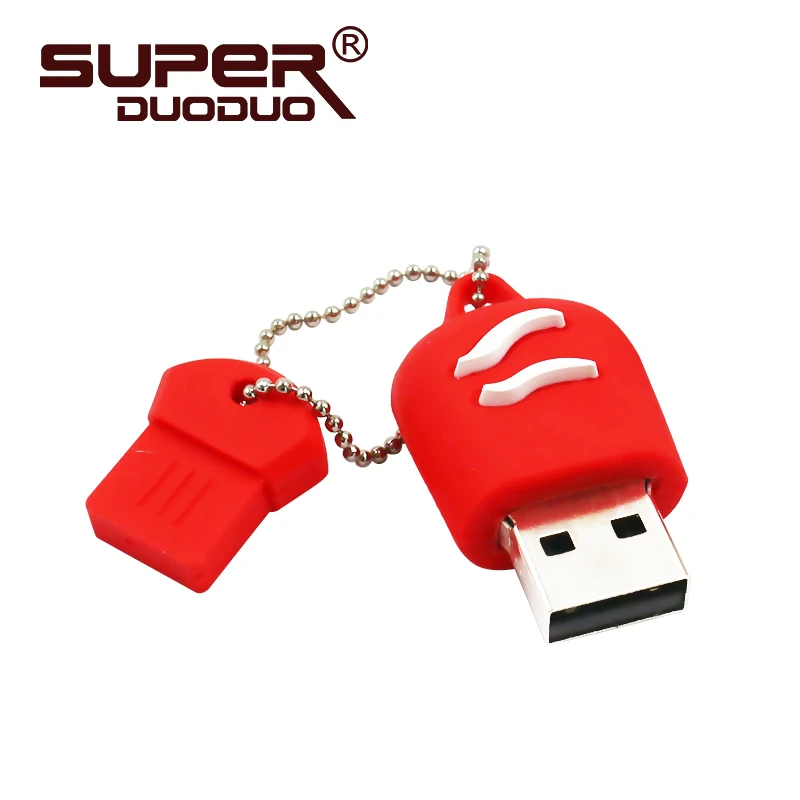 Мини USB флэш-накопитель милый резиновый розовый синий белый 8 ГБ 16 ГБ 32 ГБ USB флэш-накопитель карта памяти, Флеш накопитель цифровой USB накопитель