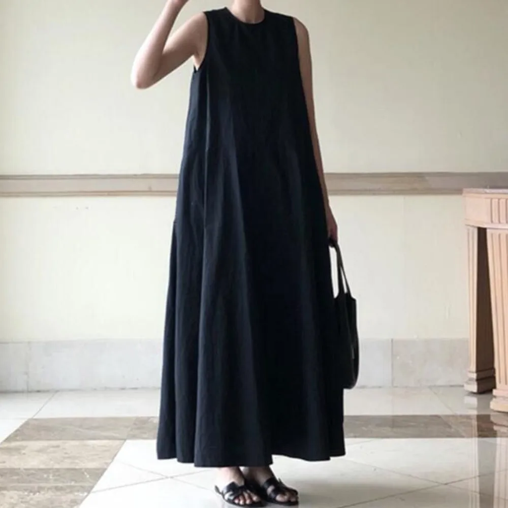 sleeveless t shirt maxi dress