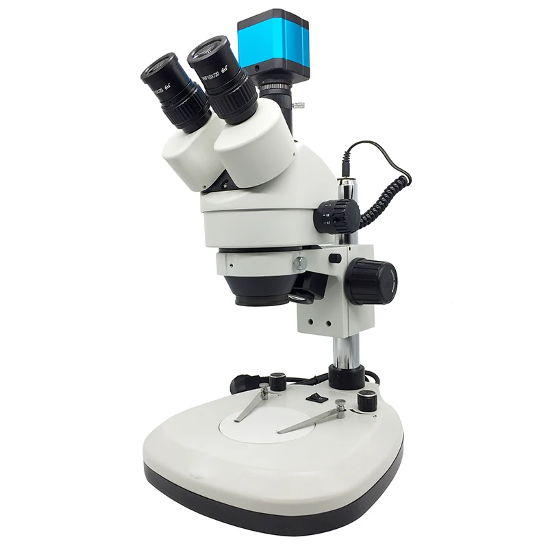 

14MP 7X-45X Illuminated Zoom Rotatable Trinocular Stereo Microscope with HDMI USB Camera for Repairing Electronic PCB Inspection
