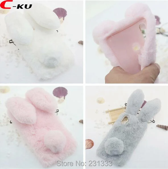 

C-ku 3D Rabbit Fur Plush Fuzzy Diamond Soft TPU Case For Xiaomi MI 7 MI7 S2 MAX 3 8SE Redmi 6 PRO NOTE 5 6A GEL Skin Luxury 1pcs
