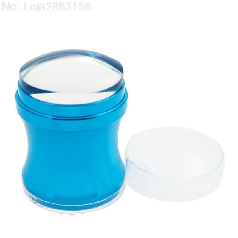 

Professional Nail Art Stamper With Cap Soft Silicone Stamper Scraper Set Tools