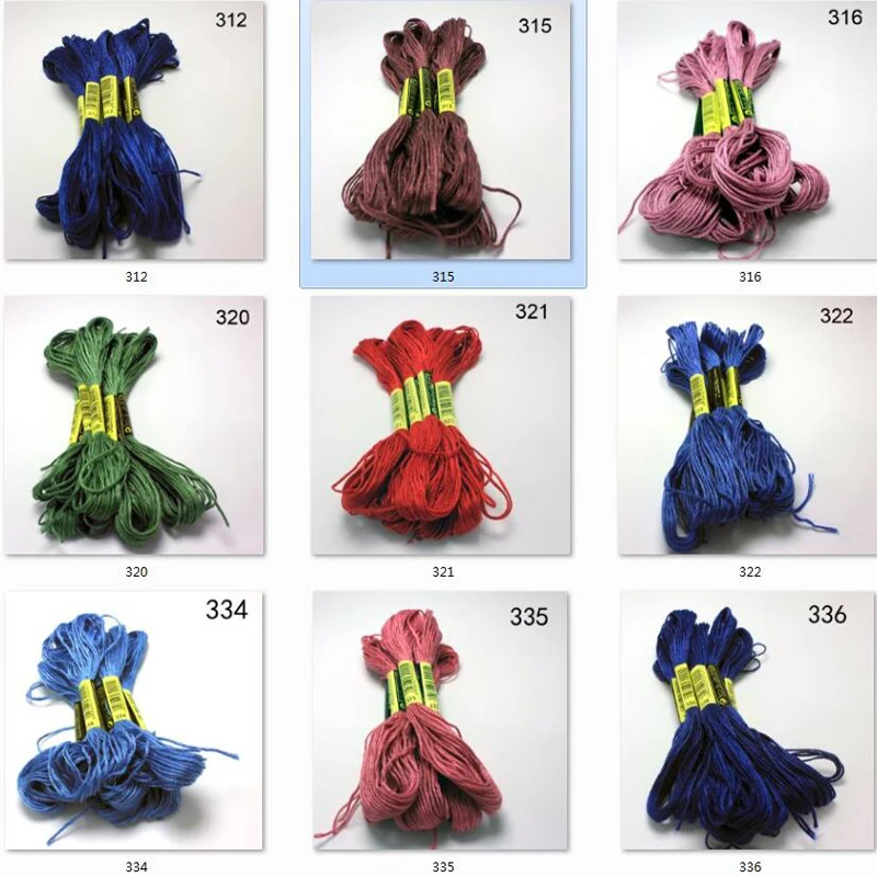 

oneroom 10 pieces cross stitch threads / cross stitch embroidery thread / Custom threads colors 02