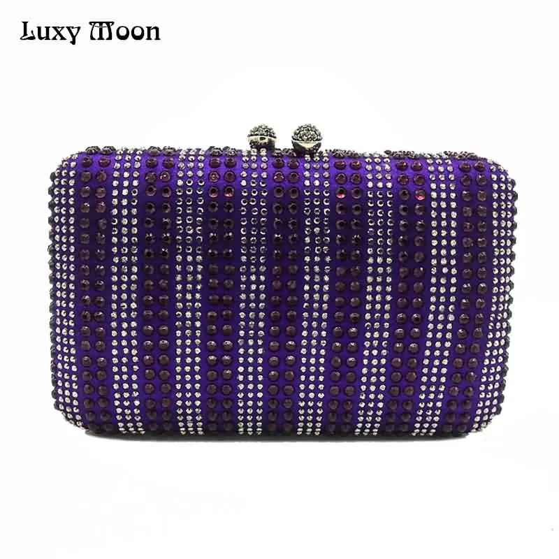 

Luxy Moon Evening Bag Diamond Beaded Rhinestones Women's Purse Wedding Wallet Clutch Bags for Women's Handbag Shoulder Bag ZD847
