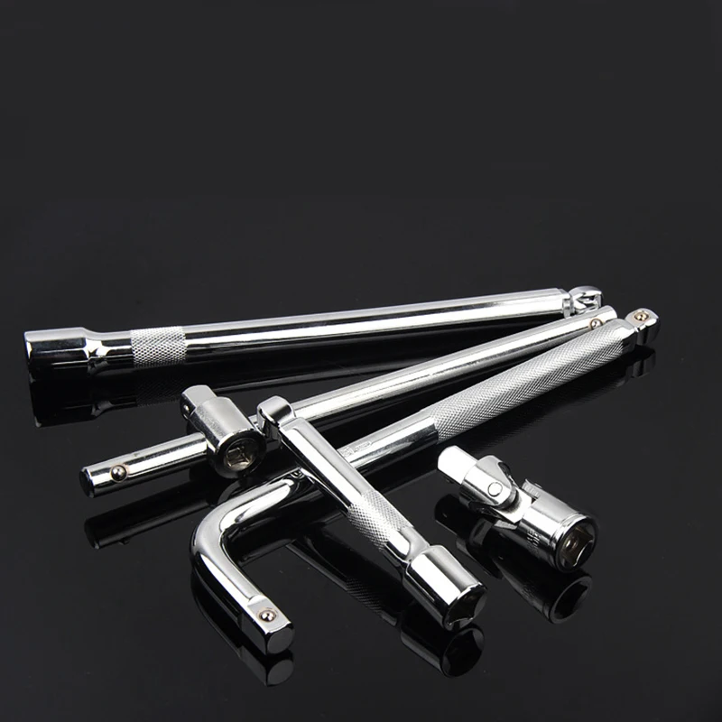 3/8" Drive L Type Socket Ratchet Extension Bar Wrench Tool Slide Chrome Wrench 3/8" Drive L Type Socket Ratchet Extension Bar Wrench Tool Slide Chrome Wrench