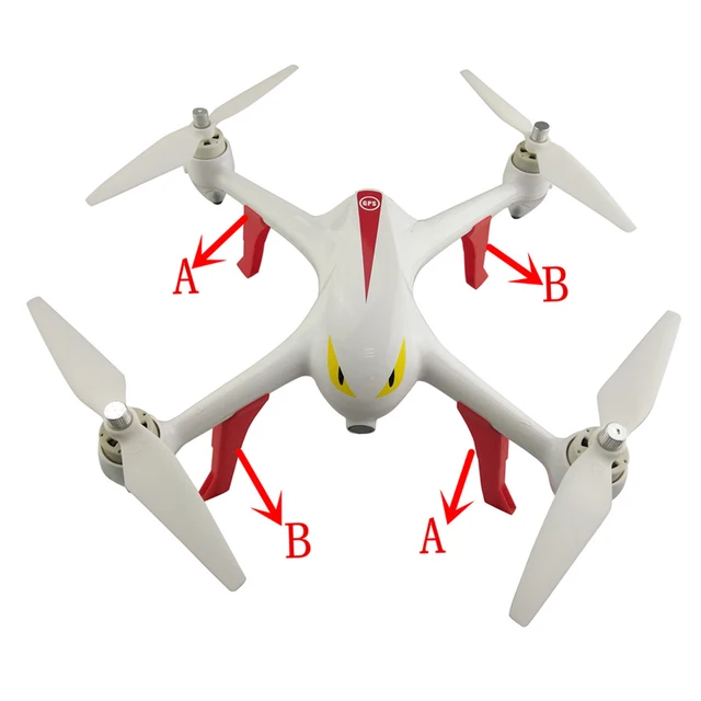 Best Price New 4 Pieces Plastic RC Drone Aircraft Landing Gear Undercarriage Protection Set for MJX B2C B2W Bugs 2 Spare Parts Replacement