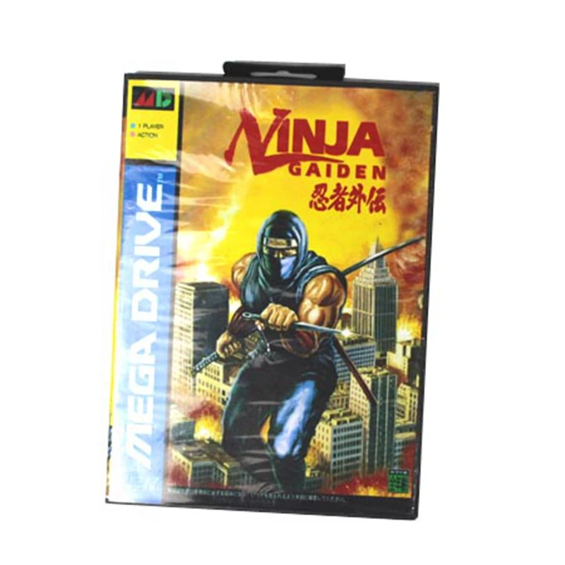 

Ninja Gaiden Boxed Version 16bit MD Game Card For Sega Mega Drive And Genesis