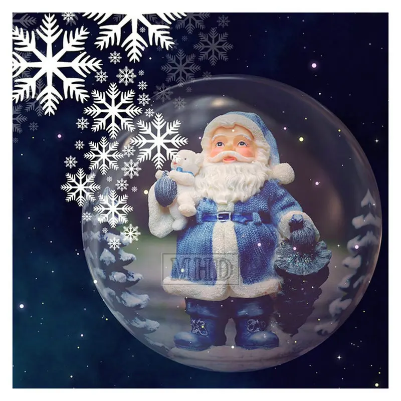 Cartoon 5d diy diamond painting christmas snow greeting card kit full square round drill set mosaic sale home decoration gift | Дом и сад