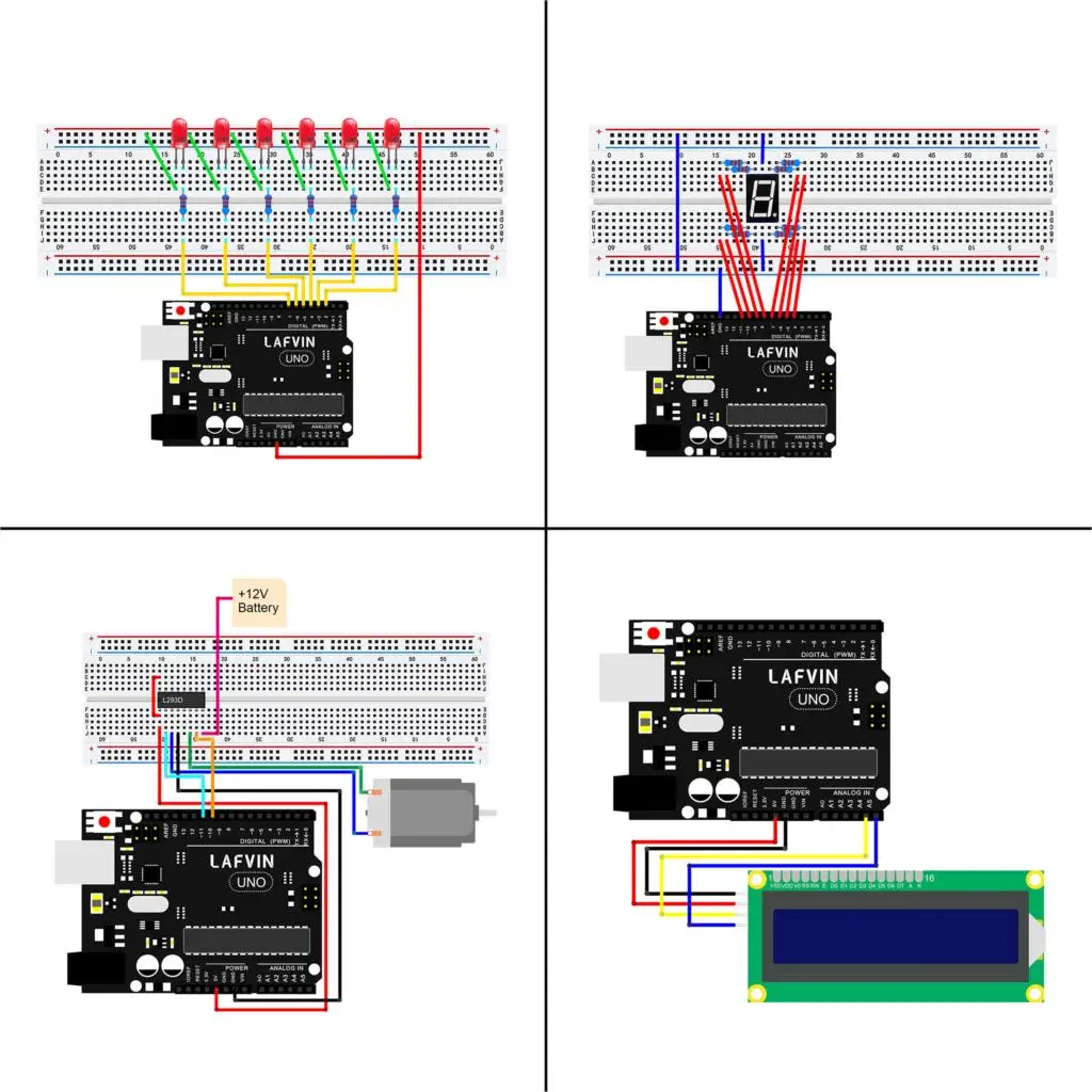 LAFVIN UNO Ultimate стартовый набор для Arduino UNO R3 с обучающим руководством