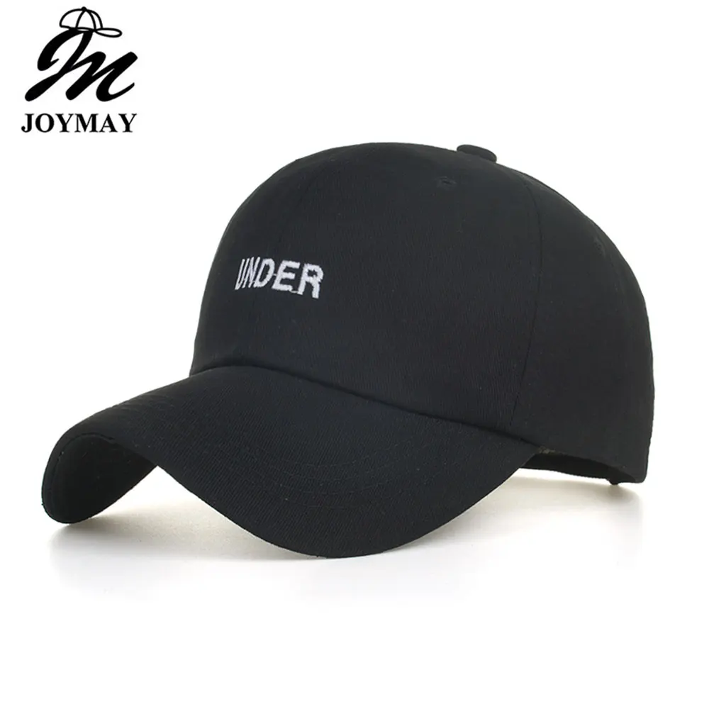 

Joymay 2019 NEW ARRIVAL Spring Fashion leisure style embroidery UNDER cotton Snapback Unisex sport outdoor Baseball cap B586