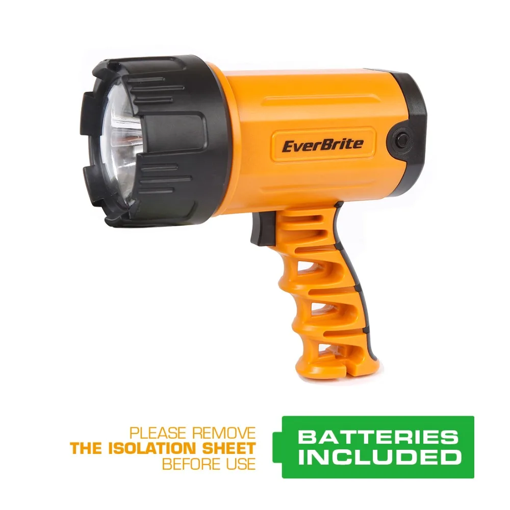 

EVERBRITE 300 Lumens Powerful Led Flashlight Zoomable Waterproof Rechargeable Searchlight