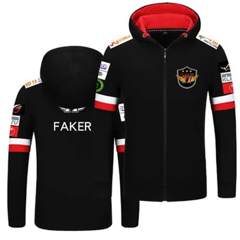 

Skt1 Jacket Game Lol Hoodies Men Women Zipper Jackets S7 Skt T1 Faker Fleece Coats Sweatshirt Men Hip Pop Hoodie Loose Z40