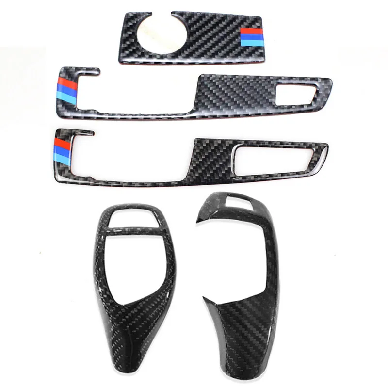 Для BMW F07 F10 F25 F26 из углеродного волокна сменная Автомобильная панель переключения