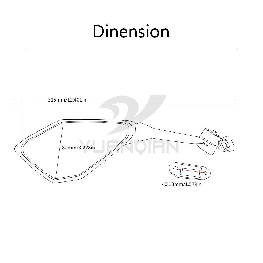 Универсальное зеркало мотоцикла боковое зеркало заднего вида мотоциклетные зеркала скутер для Yamaha T MAX TMAX 530 500 Bws XMAX 125 250 300 400 R6