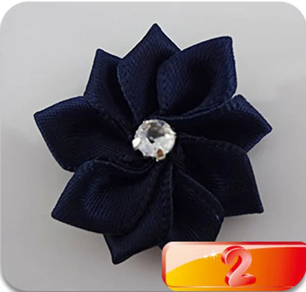 20 шт. атласные ленты банты цветы для аппликации Свадебная вечеринка DIY ремесло B014 - Цвет: Color 2