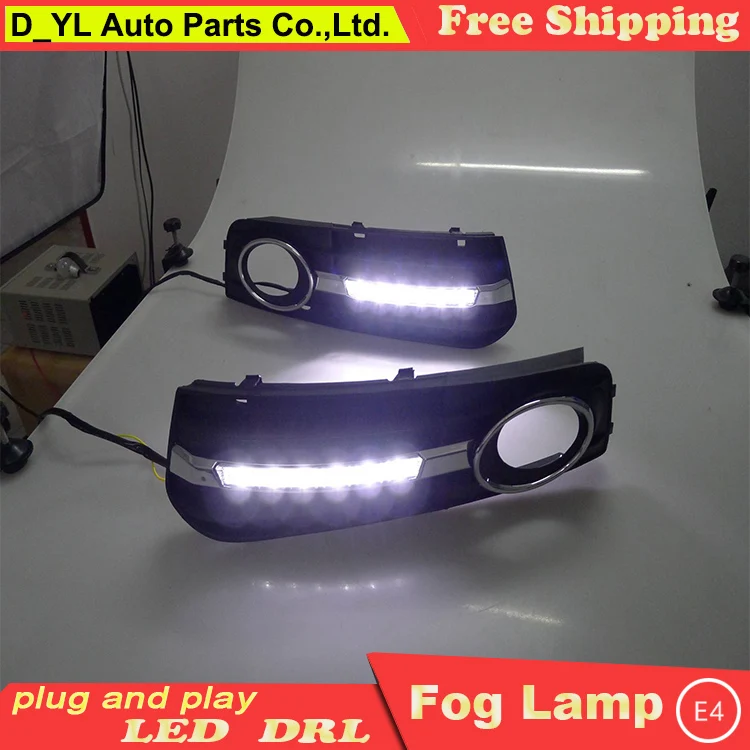 

D_YL Car Styling led DRL For Audi A4 B8 Sedan Avant 2009-2012 led Daytime running lights led fog lamps light car stylin