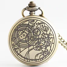 Free Wing Pocket Watch Necklace Men Women Steampunk Chain Pocket Watches Vintage Roman Numerals Quartz Fob Watch