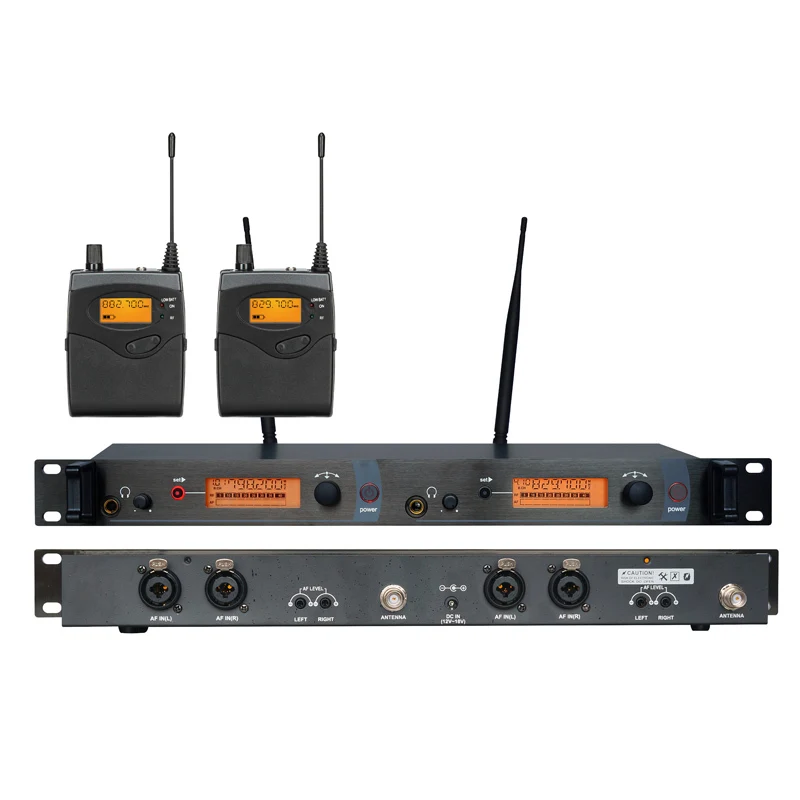 Fast Shipping! Wireless In ear Monitor System, Twin transmitter and 2