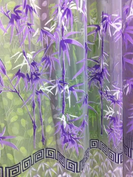 

CS 132 Creative Floral Print Sheer Curtain fabric Panel Window Balcony Tulle Room Divider Scarf Curtain fabric #74275