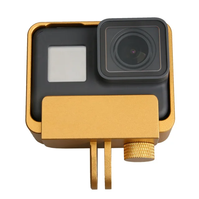 Golden Gopro Hero 5 защитные металлические рамки товары для дома, алюминиевый рамка задней панели Чехол для экшн-камеры Gopro Hero5 черный Hero 6 7 экшн Камера аксессуары - Цвет: Golden