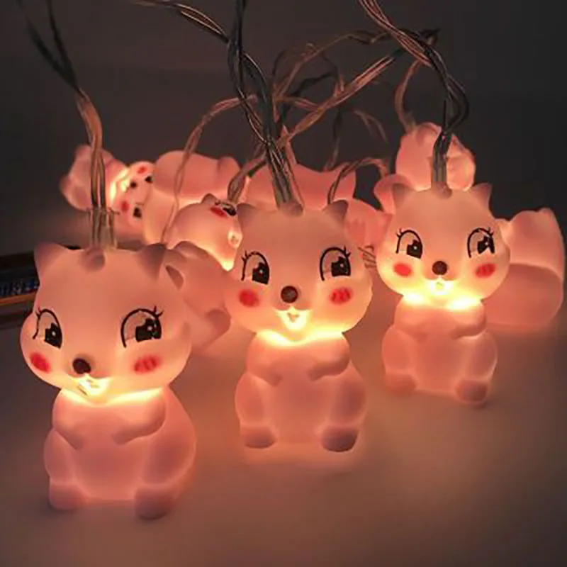 

1.5M 10LED Pet Squirrel Night lamp Christmas Garland Fairy String Lights for Kid Children's Room Party Wedding Decoration