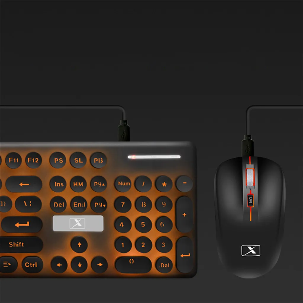 Gaming keyboard mouse combo