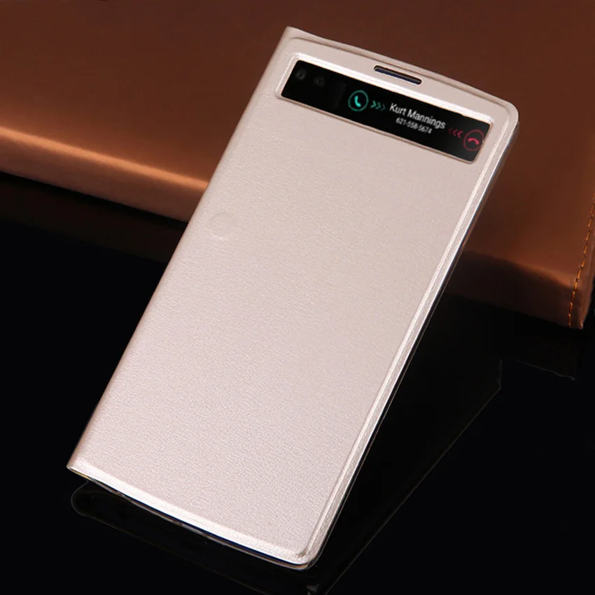 QTNED Smart View Auto Sleep Wake Phone Bag Business Leather Case Flip