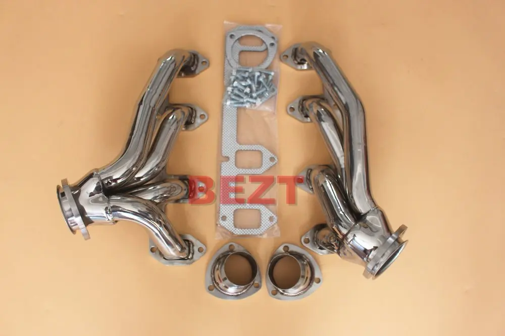 

EXHAUST HEADER FOR Ford 330 360 390 410 427 428 Big Block FE Engine Swap Shorty Headers ALL BY STAINLESS STEEL 304 FLANGE