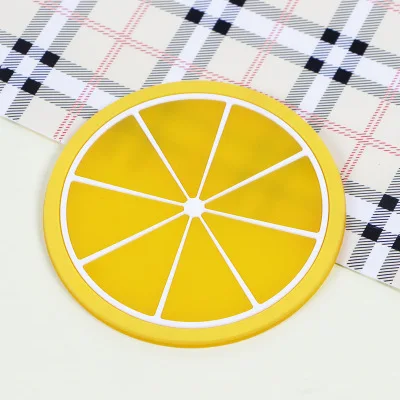 Colourful Silicone Dining Table Cup Mats Creative Non-slip Kitchen Accessories Mat Cups Heat Insulation Teacup Cushion