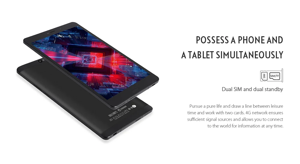 ALLDOCUBE X1 ( T801 ) Dual 4G Deca Core Tablet PC 8.4 inch Android 7.1 Finger Recognition
