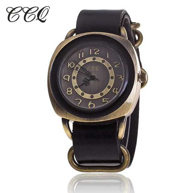 CCQ Vintage Leather Strap Watch High Quality Women Leather Wrist Watch Casual La CCQ Vintage Leather Strap Watch High Quality Women Leather Wrist Watch Casual La