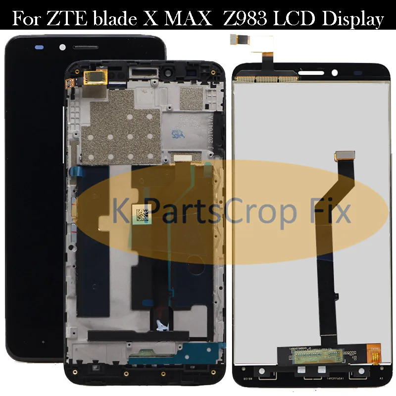 6 0 ''черный новый для ZTE Blade X Max Z983 Полный ЖК-дисплей + кодирующий