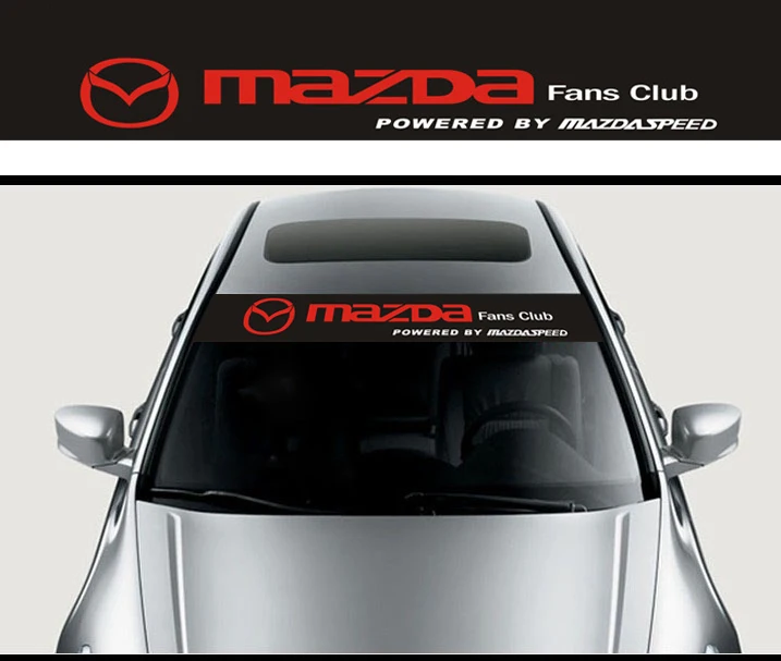New Mazda Sticker Front Windshield Decal Stickers Fit for MAZDA Car