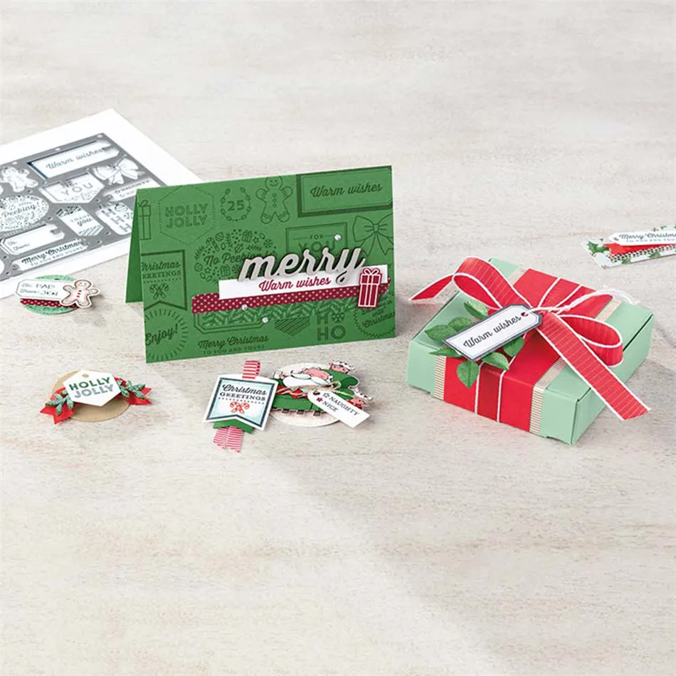 

Eastshape 1PC/lot DIY Crafts Dies Christmas Cutting Dies New 2018 Embossing Stencil Decoration Scrapbooking Metal Cutting Dies