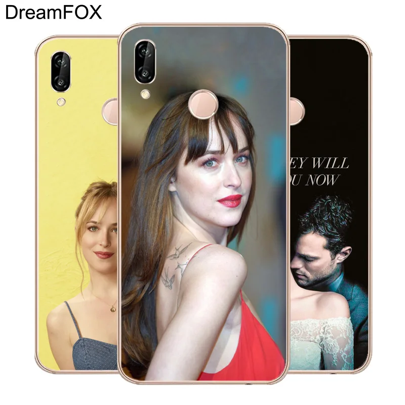 DREAMFOX M447 Дакота Джонсон Джейми Мягкий ТПУ силиконовый чехол для Huawei Honor 6a 6C 7X9 10 P20 P30
