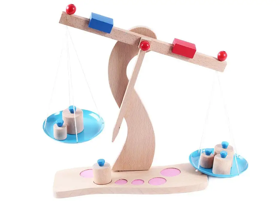 Children Brand wooden Calculation Balance scale puzzles toys/ learning