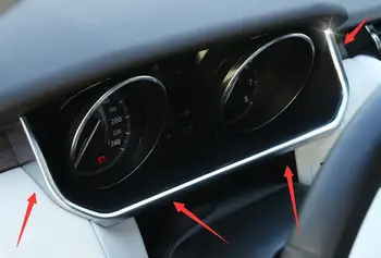 

For Land Rover L462 Discovery 5 2017 2018 ABS Matte Dashboard U Shape Decoration Strip Molding Garnish Cover Trim 1 Pcs