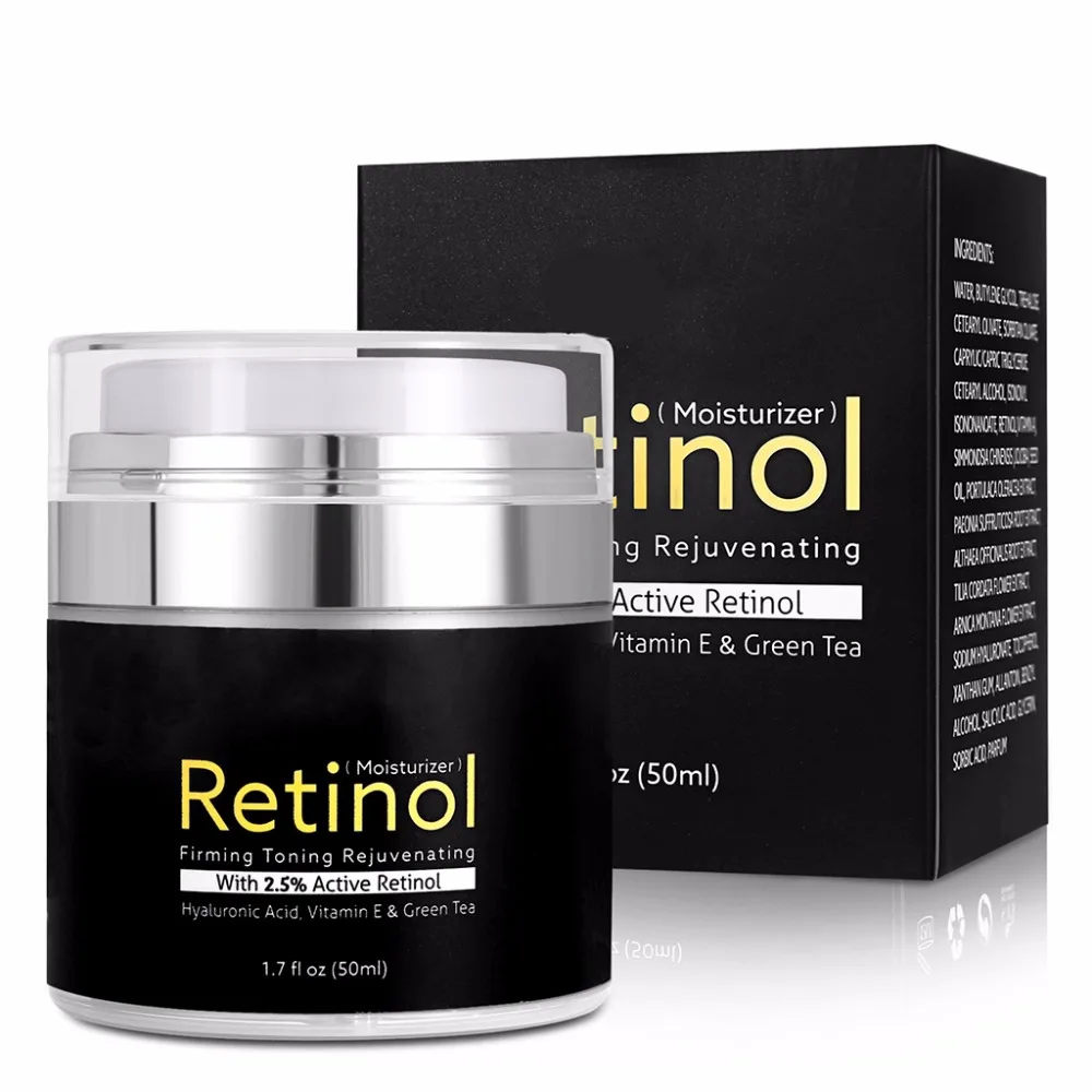 

Retinol Whiten Moisturizer Face Cream Anti Aging Wrinkles Acne Hyaluronic Acid