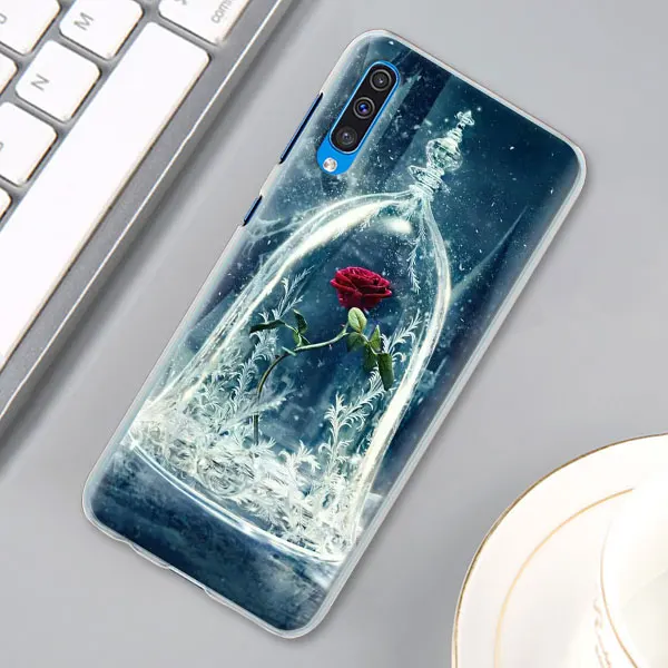 02 Красота и с рисунком из мультфильма «Красавица и Чудовище» чехол КРЫШКА ДЛЯ samsung Galaxy A30 A40 A50 A70 A6 A8 плюс A7 A9 M30 чехол для телефона Coque - Цвет: 02