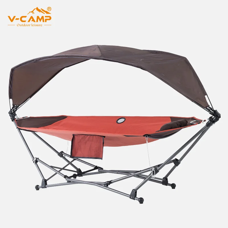 Outdoor Camping Tent Beach Tent Shade Folding Bed Big Hammock Nature Hike Tent Camping Chair Picnic Fishing Self-driving Tour