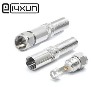 

EClyxun 10pcs Welding Type Inch F Head Cable Connector Digital TV Top Box for Satellite receiver