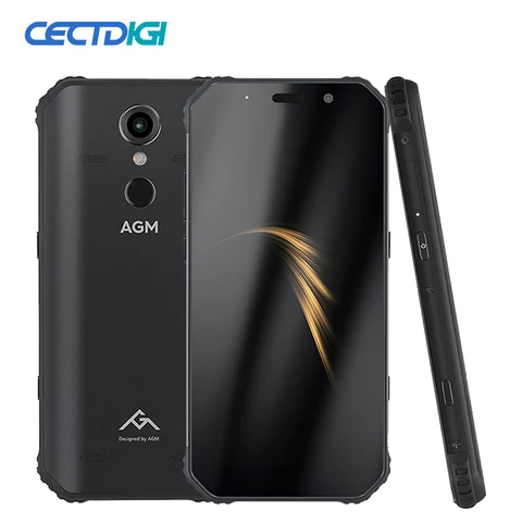 Original AGM Android 8 1 18 9 5 99 HD IP68 Waterproof 4GB 64GB Snapdragon Octa-core 5400mAh Fingerprint OTG NFC Cellphone