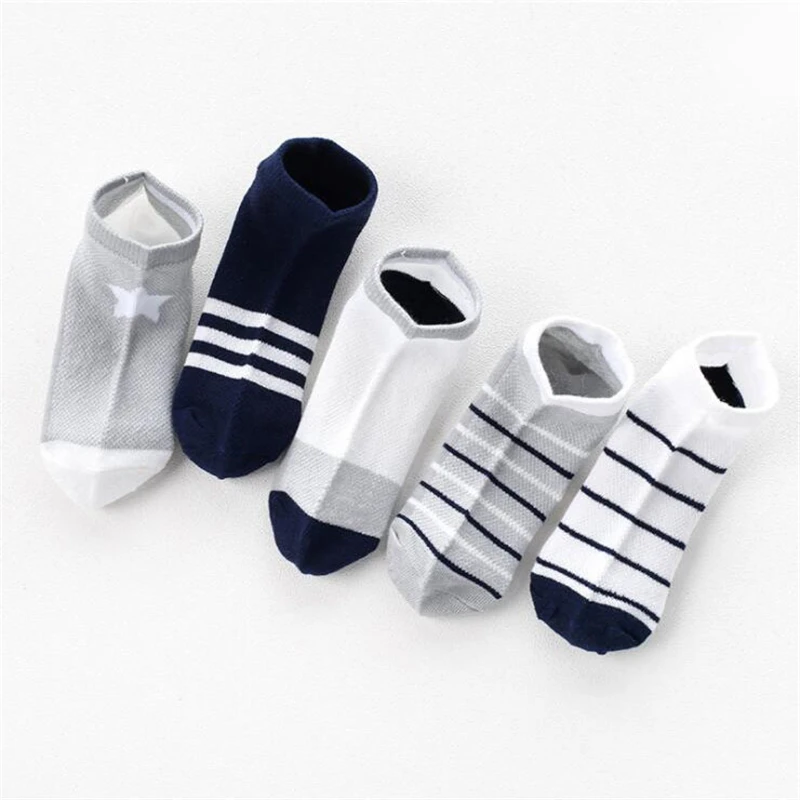 

5Pairs/set Children Sports Socks Spring Summer Cotton Kids Socks For Girls Breathable Knitted Unisex Socks For Children