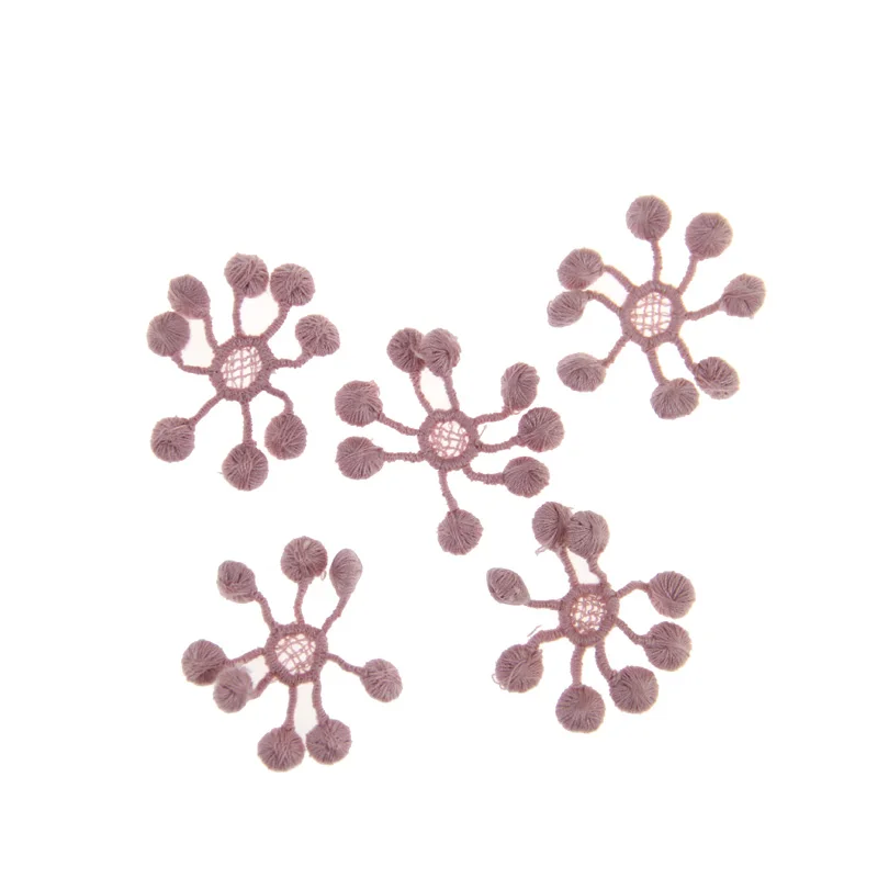 

10pcs/lot Crochet Flowers DIY Women Girls Hair Ornaments Clothes Accessories Wedding Christmas Decoration Supplies Crafts