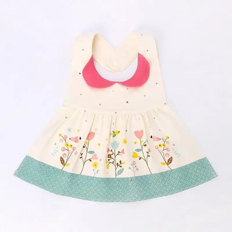 Cartoon Baby Girl Bibs Saliva Apron Adjustable Burp Cloths Bibs Feeding Baby Accessories Stuff Cute Animals Toddler Kids