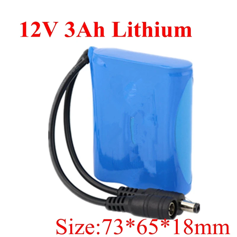 12v 3000mah литий-ионные 12v батареи 18650 Аккумулятор для камеры видеонаблюдения светодиодный светильник динамик электронный дверной замок+ зарядное устройство